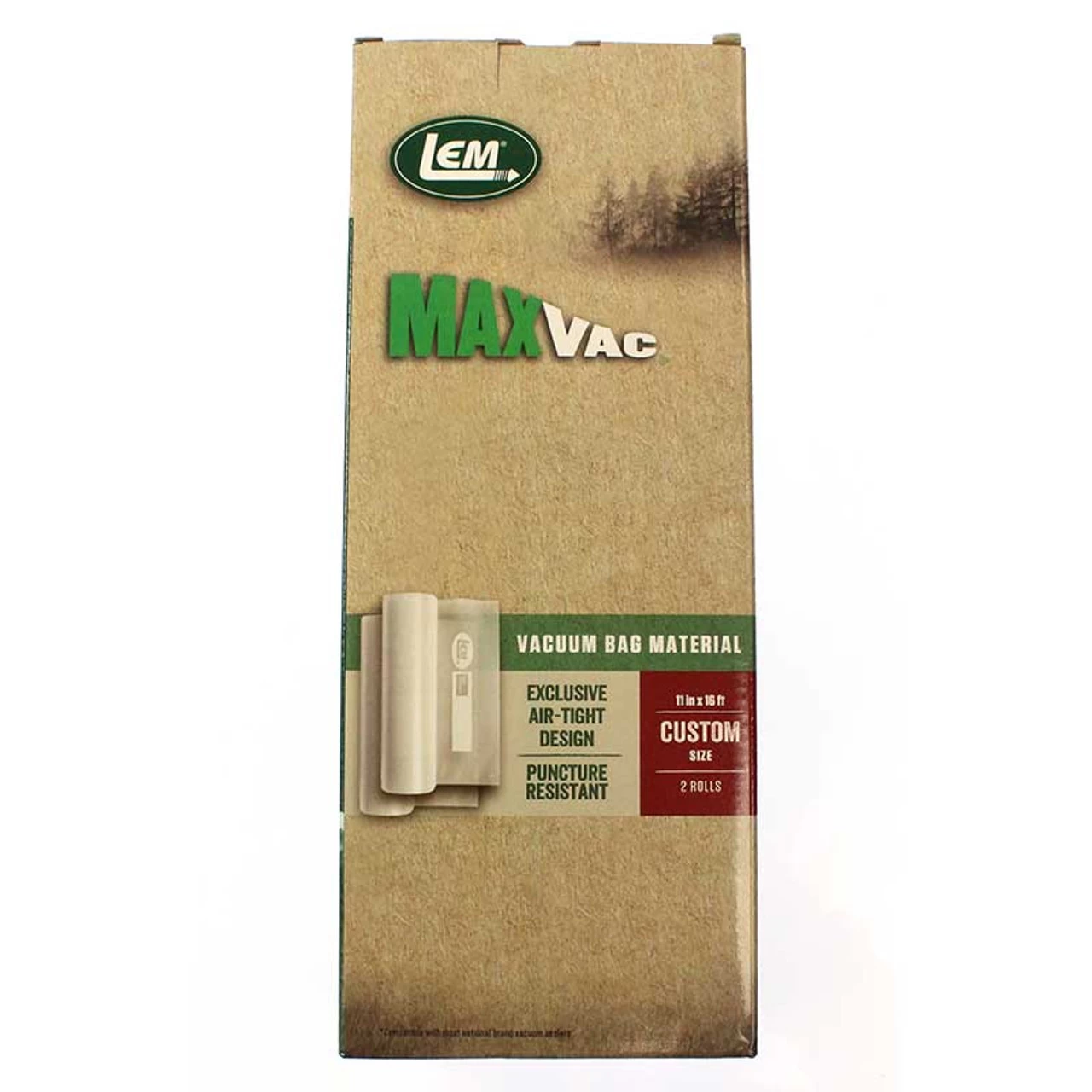 LEM Maxvac Vacuum Bag Rolls 11" X 16' 1 LEM Maxvac Vacuum Bag Rolls 11" X 16'