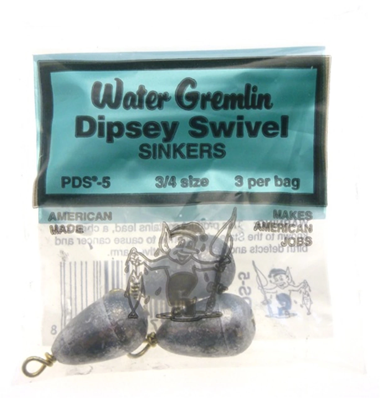 Water Gremlin Dipsey Swivel Sinker 1 Water Gremlin Dipsey Swivel Sinker